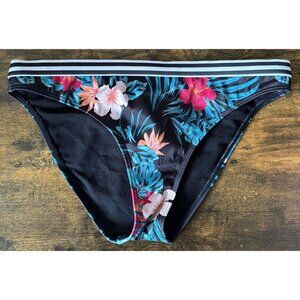 New Girls ROXY Island Trip Bikini Swim Bottoms Size 14 Floral